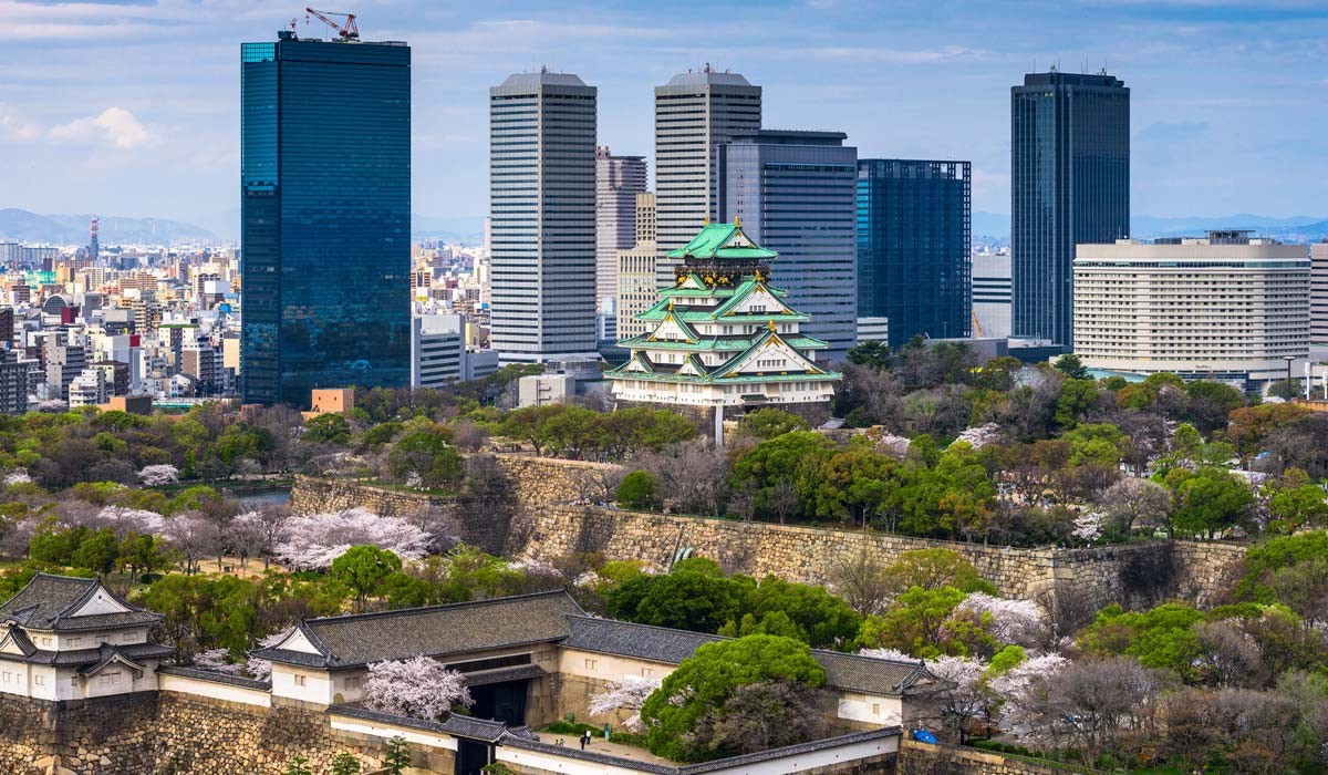 castelul osaka japonia